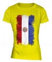 Paraguay Grunge Flag Ladies T-Shirt
