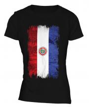 Paraguay Grunge Flag Ladies T-Shirt