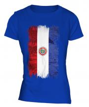 Paraguay Grunge Flag Ladies T-Shirt