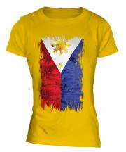 Philippines Grunge Flag Ladies T-Shirt