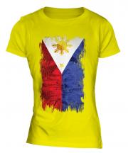 Philippines Grunge Flag Ladies T-Shirt