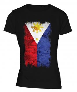 Philippines Grunge Flag Ladies T-Shirt