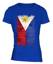 Philippines Grunge Flag Ladies T-Shirt