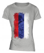 Republika Srpska Grunge Flag Ladies T-Shirt