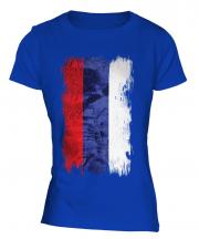 Republika Srpska Grunge Flag Ladies T-Shirt