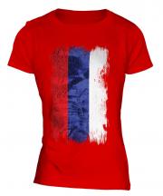 Republika Srpska Grunge Flag Ladies T-Shirt
