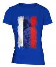 Russia Grunge Flag Ladies T-Shirt
