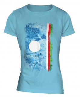 Sakha Republic Grunge Flag Ladies T-Shirt