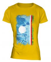Sakha Republic Grunge Flag Ladies T-Shirt