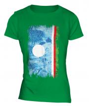 Sakha Republic Grunge Flag Ladies T-Shirt