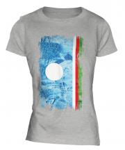 Sakha Republic Grunge Flag Ladies T-Shirt