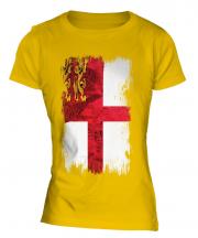 Sark Grunge Flag Ladies T-Shirt