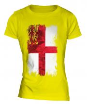 Sark Grunge Flag Ladies T-Shirt