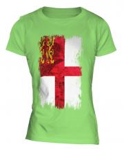 Sark Grunge Flag Ladies T-Shirt