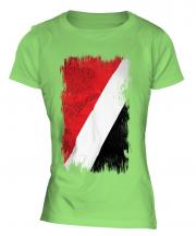 Sealand Grunge Flag Ladies T-Shirt