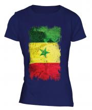 Senegal Grunge Flag Ladies T-Shirt