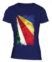 Seychelles Grunge Flag Ladies T-Shirt