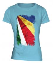 Seychelles Grunge Flag Ladies T-Shirt
