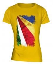 Seychelles Grunge Flag Ladies T-Shirt