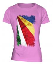 Seychelles Grunge Flag Ladies T-Shirt