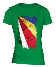 Seychelles Grunge Flag Ladies T-Shirt