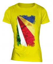 Seychelles Grunge Flag Ladies T-Shirt
