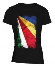 Seychelles Grunge Flag Ladies T-Shirt