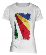 Seychelles Grunge Flag Ladies T-Shirt