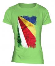 Seychelles Grunge Flag Ladies T-Shirt