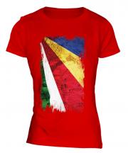 Seychelles Grunge Flag Ladies T-Shirt