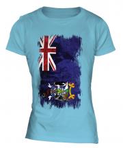South Georgia Grunge Flag Ladies T-Shirt
