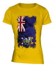 South Georgia Grunge Flag Ladies T-Shirt