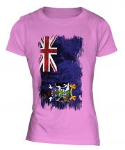 South Georgia Grunge Flag Ladies T-Shirt