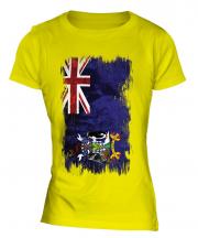 South Georgia Grunge Flag Ladies T-Shirt