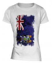 South Georgia Grunge Flag Ladies T-Shirt
