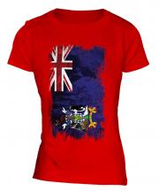 South Georgia Grunge Flag Ladies T-Shirt