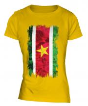 Suriname Grunge Flag Ladies T-Shirt