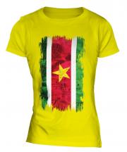 Suriname Grunge Flag Ladies T-Shirt
