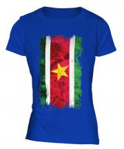 Suriname Grunge Flag Ladies T-Shirt
