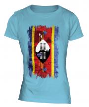Swaziland Grunge Flag Ladies T-Shirt