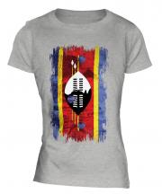 Swaziland Grunge Flag Ladies T-Shirt