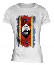 Swaziland Grunge Flag Ladies T-Shirt