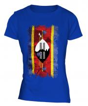 Swaziland Grunge Flag Ladies T-Shirt