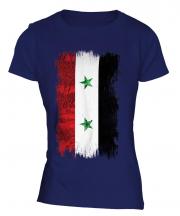 Syria Grunge Flag Ladies T-Shirt