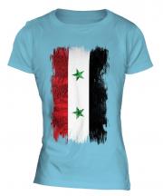Syria Grunge Flag Ladies T-Shirt