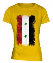 Syria Grunge Flag Ladies T-Shirt