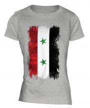 Syria Grunge Flag Ladies T-Shirt