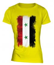 Syria Grunge Flag Ladies T-Shirt
