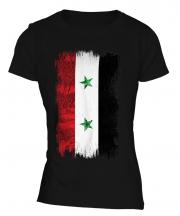 Syria Grunge Flag Ladies T-Shirt