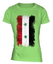 Syria Grunge Flag Ladies T-Shirt